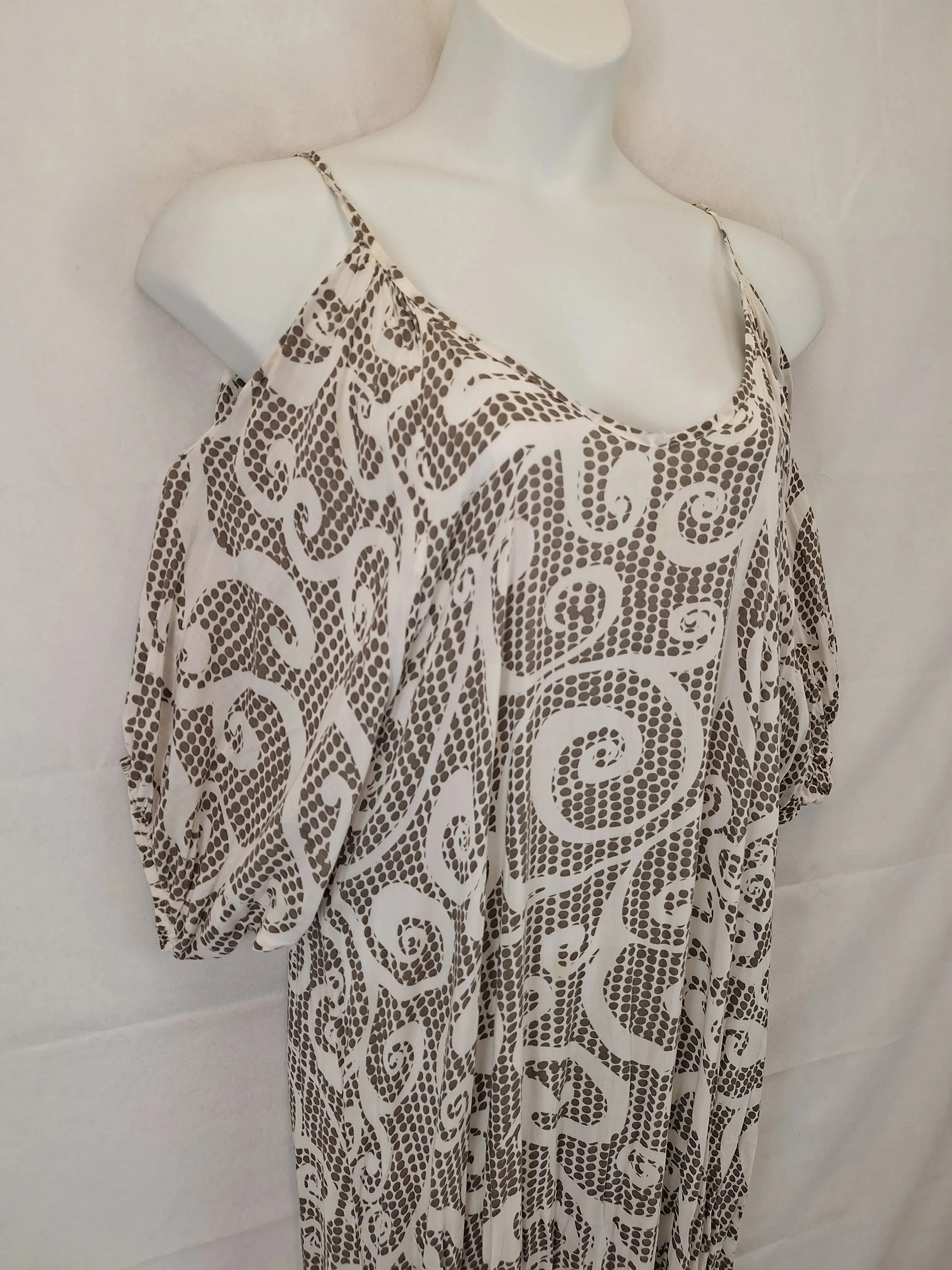 Assorted Brands Beachside Cold Shoulder Maxi Dress Size L