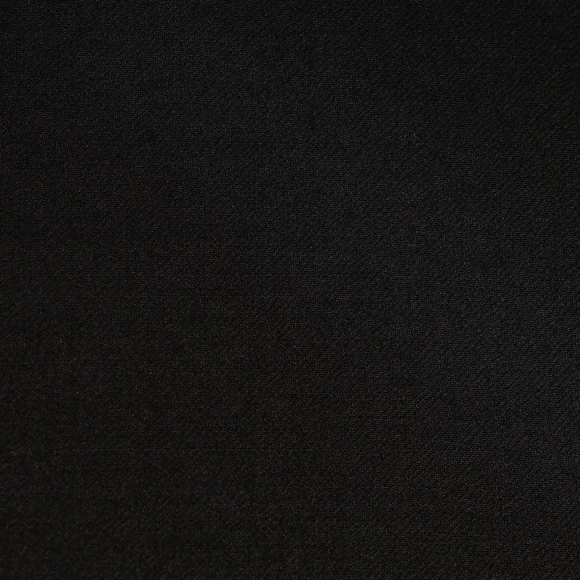 Black - Plain Merino Wool Fabric 02