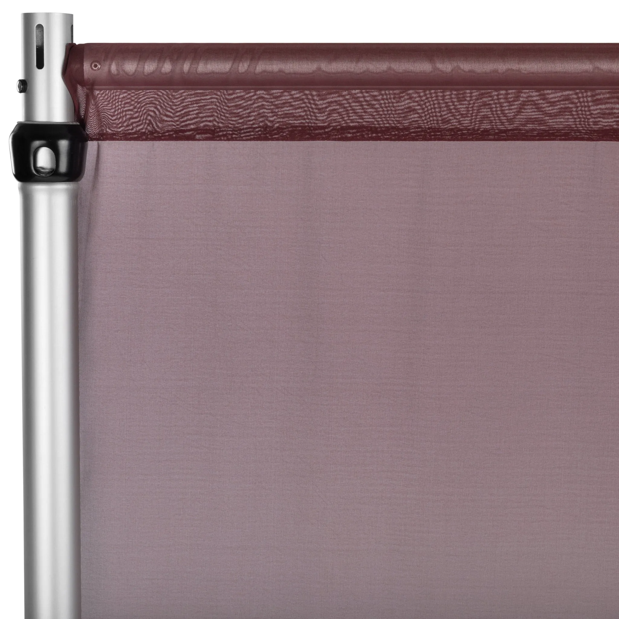 Chiffon Curtain Drape 14ft H x 58" W Panel - Burgundy