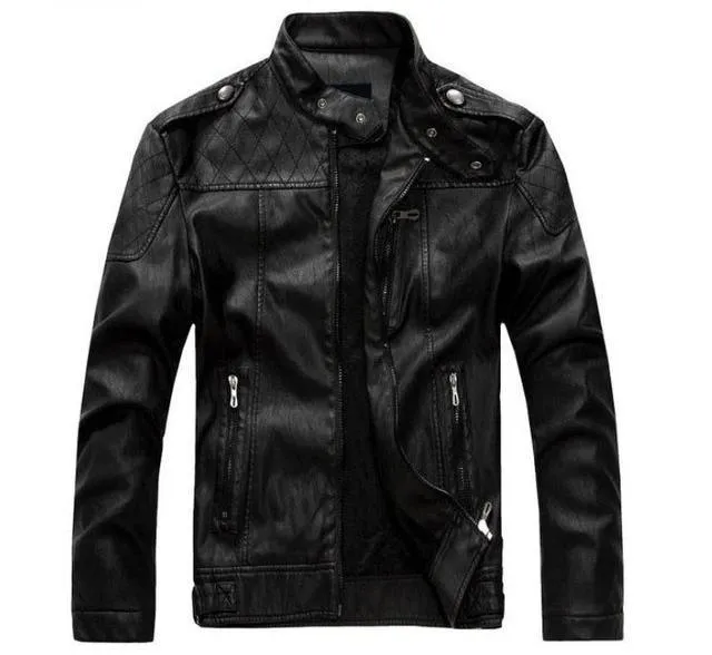 Classic Vintage Leather Jacket/PU Leather Bikers Jacket