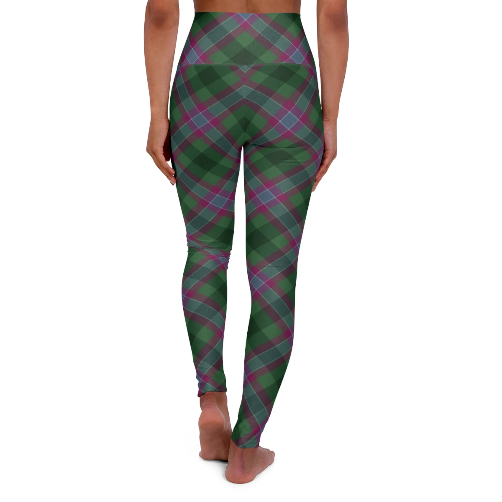 Dunans Rising Tartan High Waisted Yoga Leggings