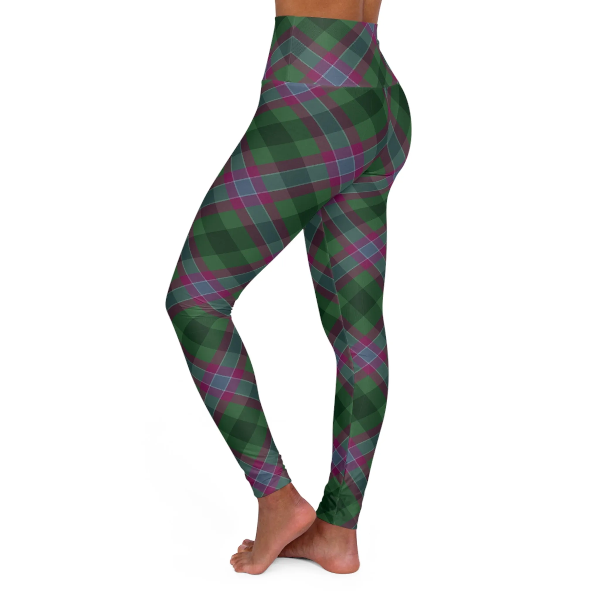 Dunans Rising Tartan High Waisted Yoga Leggings