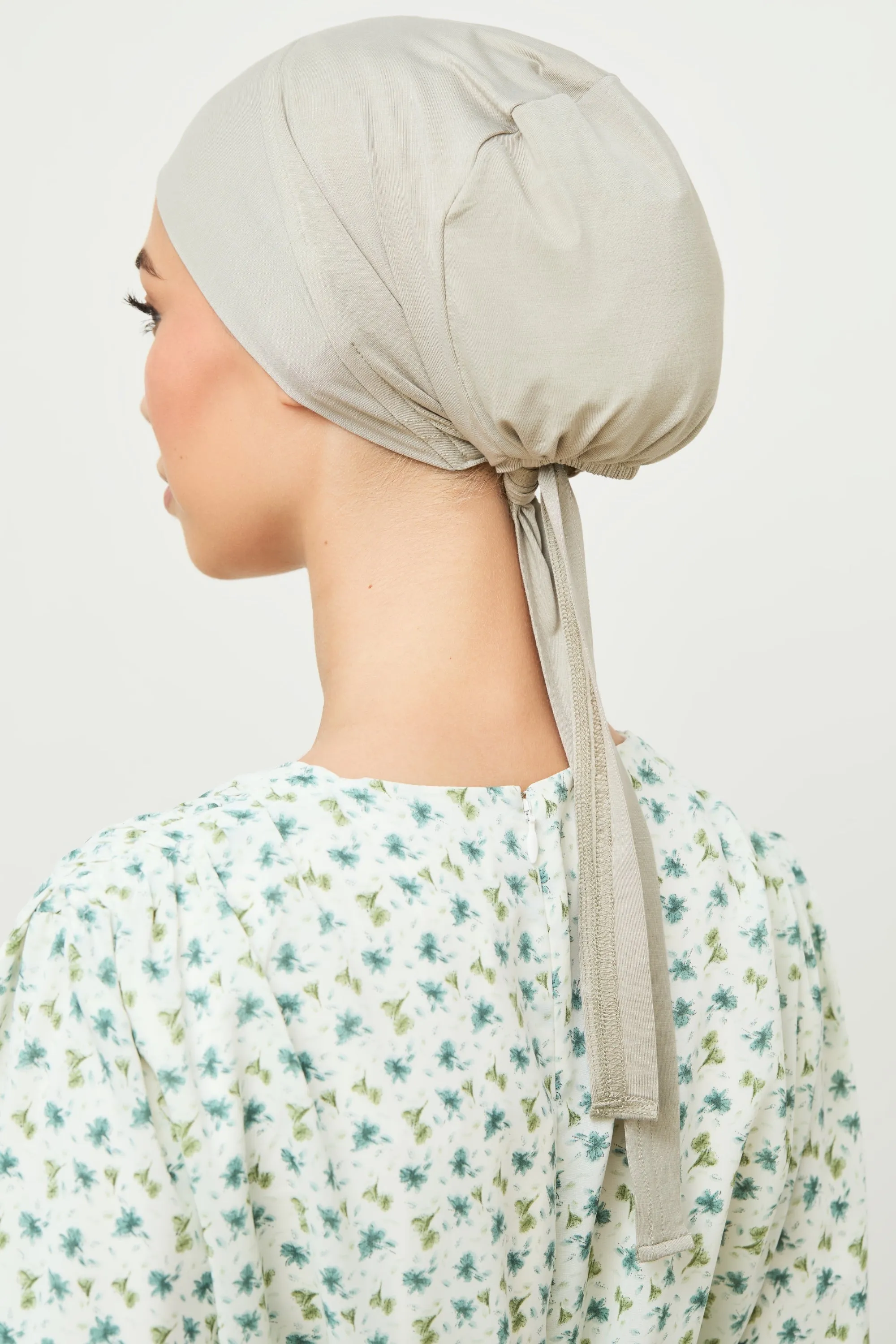 Essential Chiffon Hijab & Matching Undercap Set - Dried Sage