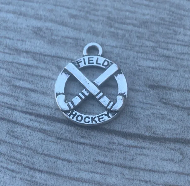 Field Hockey Charm- Circle