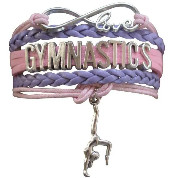 Girls Gymnastics Infinity Bracelet- 15 Colors