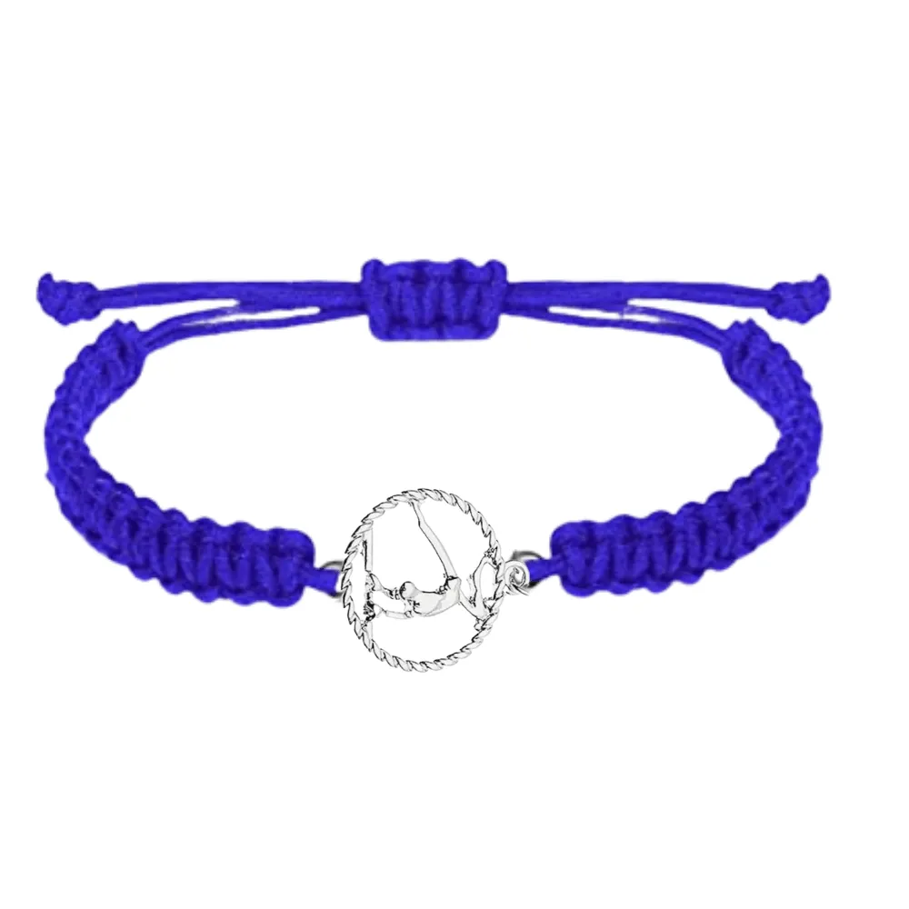 Gymnastics Adjustable Rope Bracelet - Pick Color