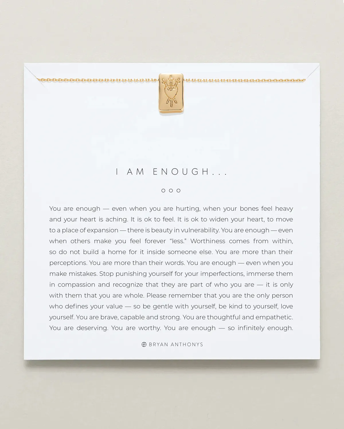 I Am Enough Icon Necklace