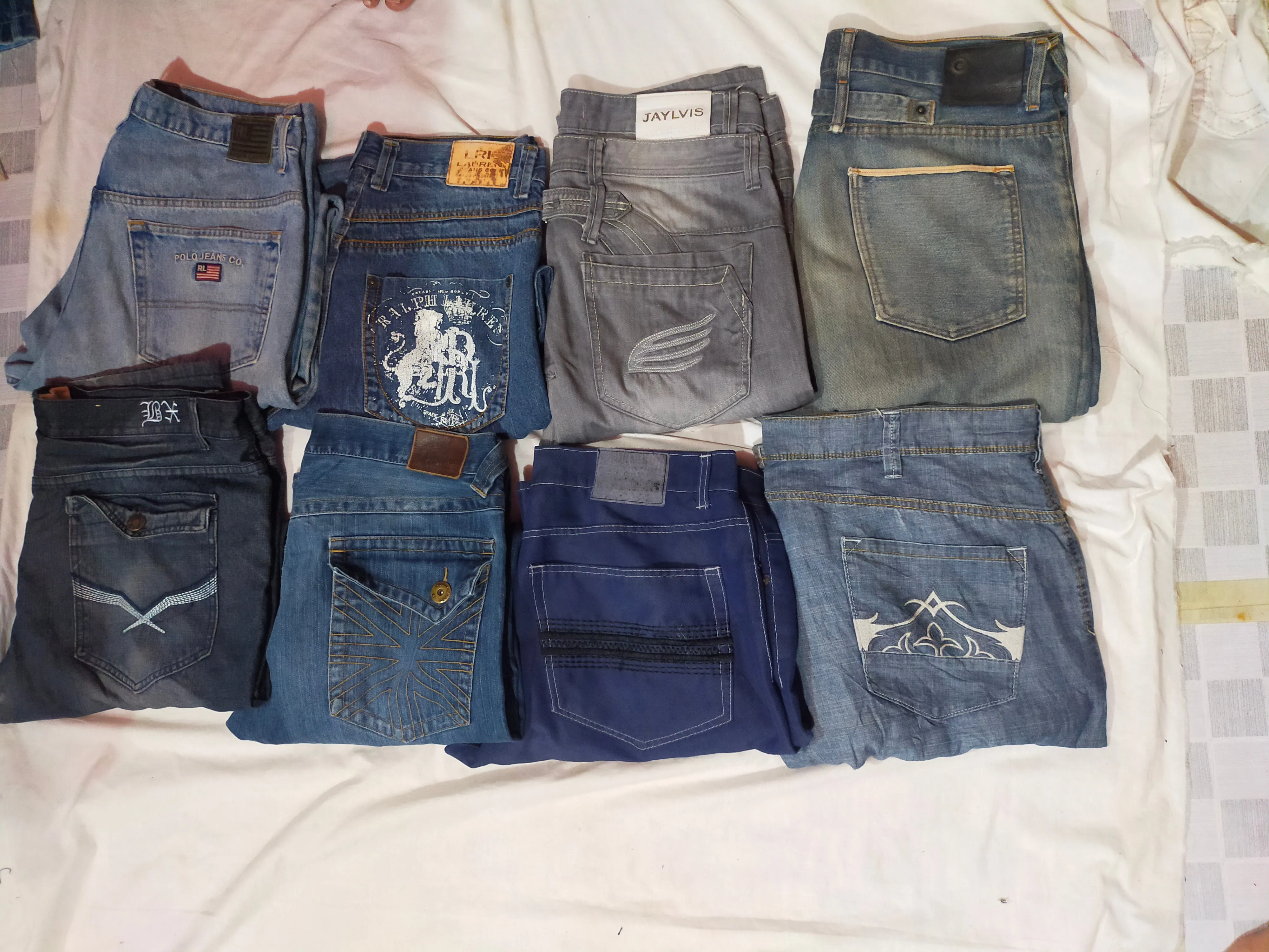 Id 41 polo  baggy and other mix brands total 13