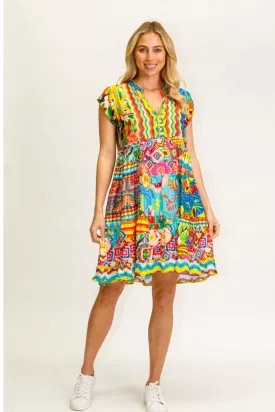 Lula Life Kirra Tiered Dress Print