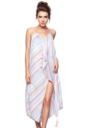 Maxi Tassel Dress in Salt Water Taffy