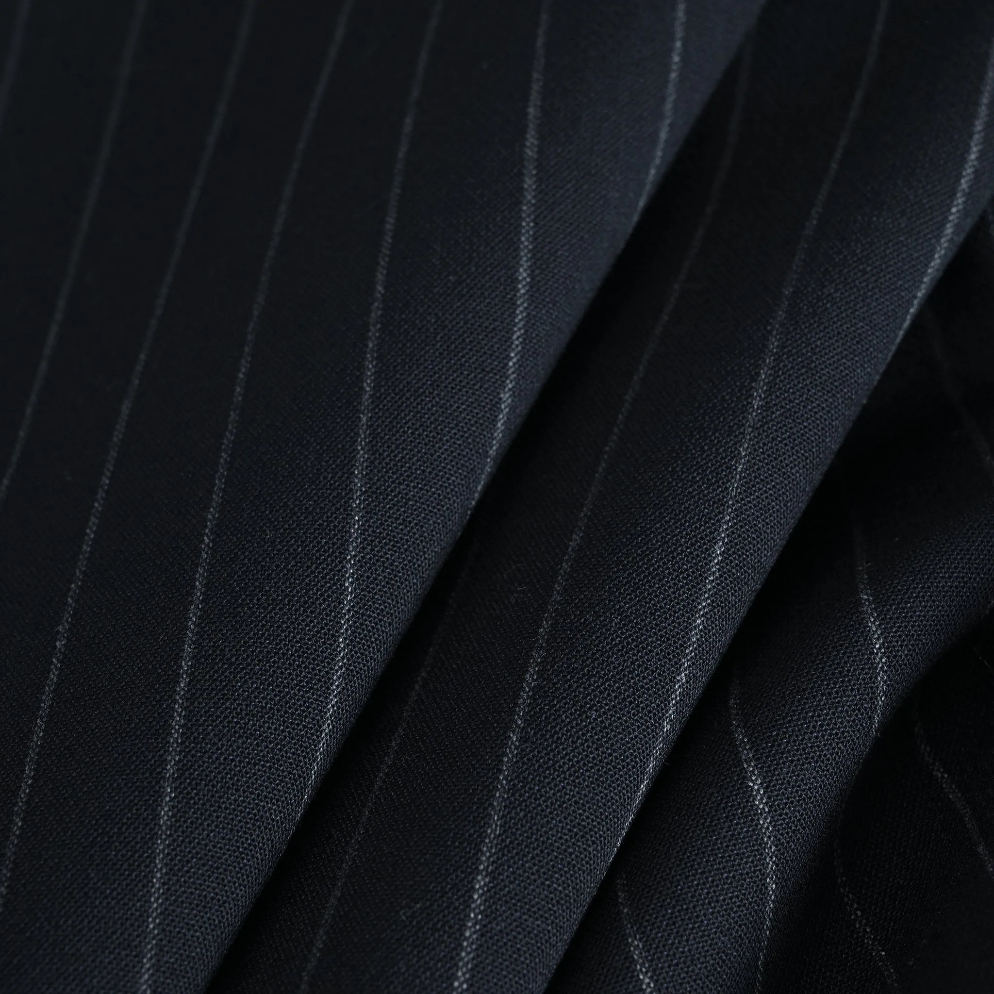 Navy Suiting Pinstripe Fabric 5360