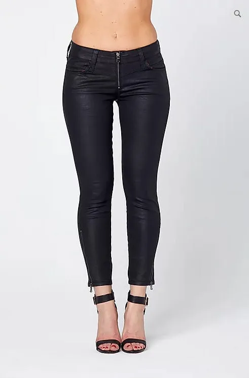 O-KITE' COATED BIKER JEANS