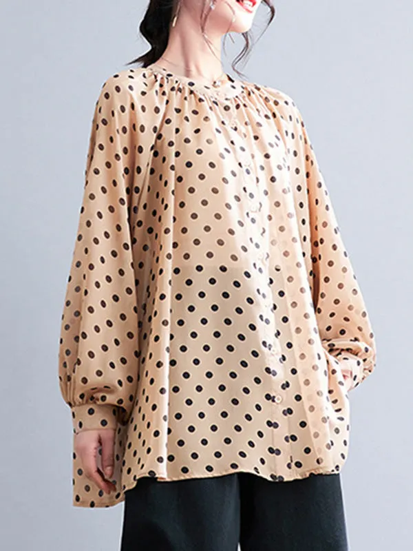 Original Casual Polka-Dot Blouse