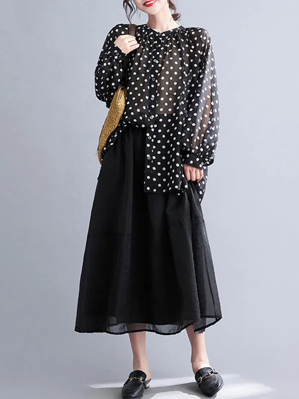 Original Casual Polka-Dot Blouse