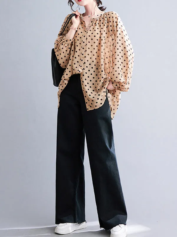 Original Casual Polka-Dot Blouse