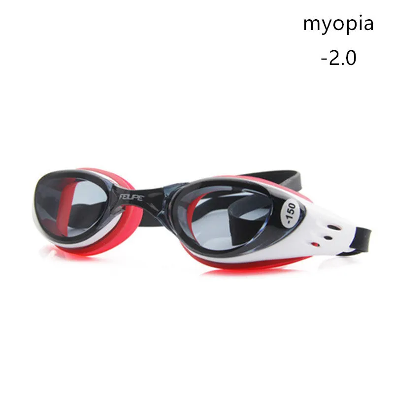 Prescription Summer  Women  Swimming Goggles Myopia Nose  Swim  Pool Anti-Fog HD Silicone Diopter Diving Glasses  For Men