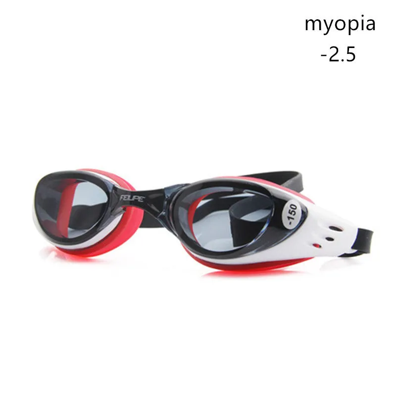 Prescription Summer  Women  Swimming Goggles Myopia Nose  Swim  Pool Anti-Fog HD Silicone Diopter Diving Glasses  For Men