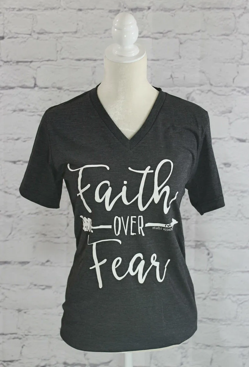 "Faith over Fear" V-neck T-Shirt