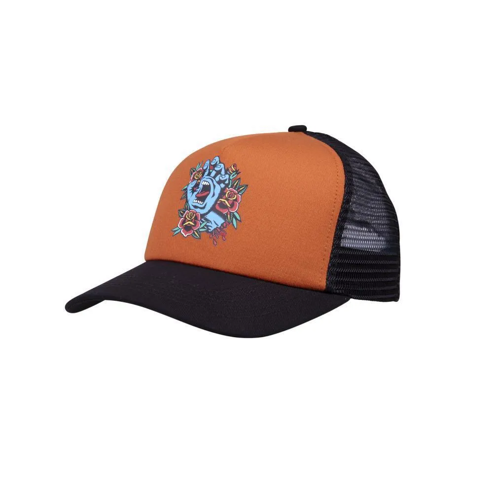 Santa Cruz Trucker Cap Screaming Hand Terracotta