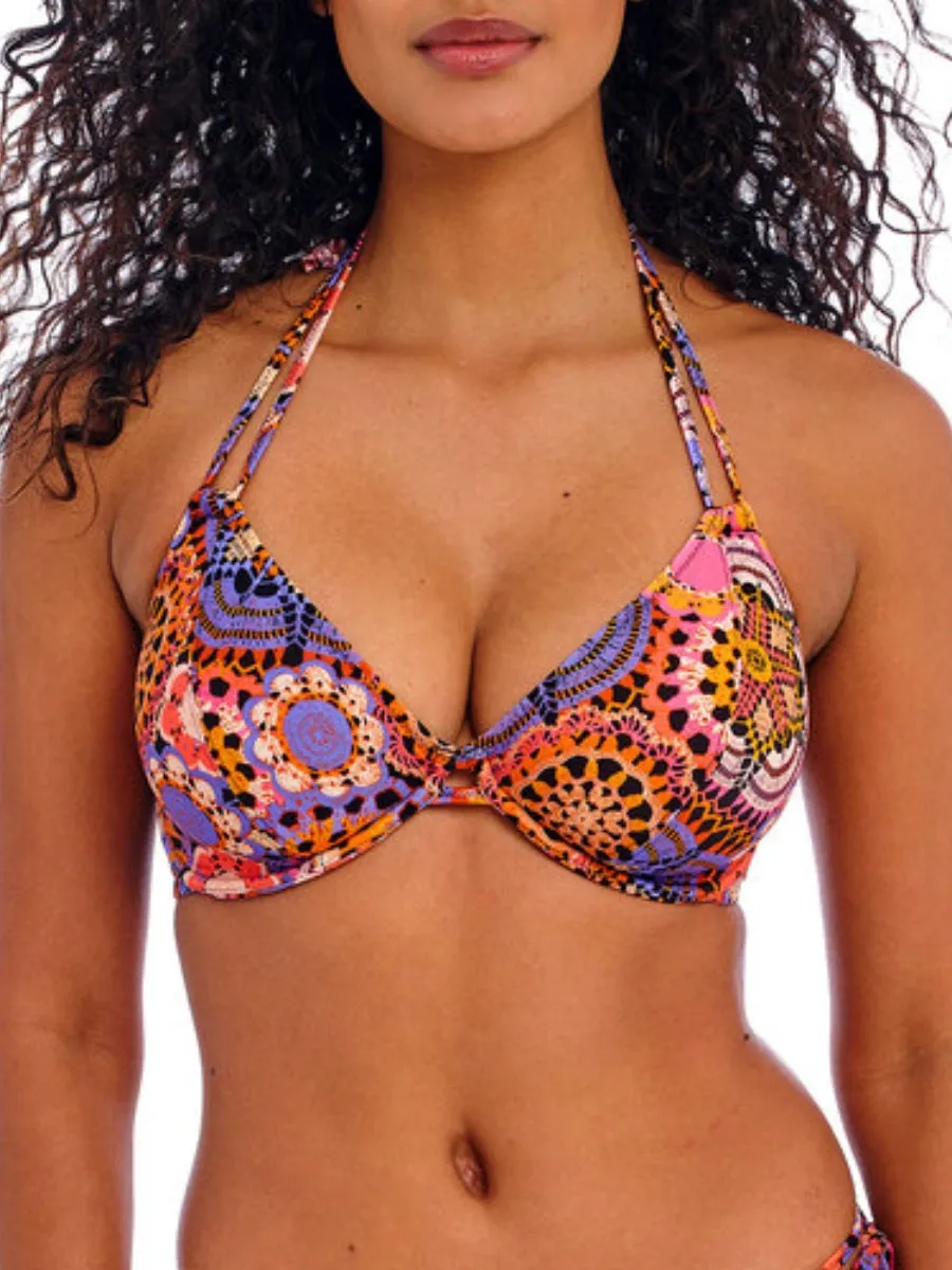 Santiago Nights Halterneck Bikini Top - Multi