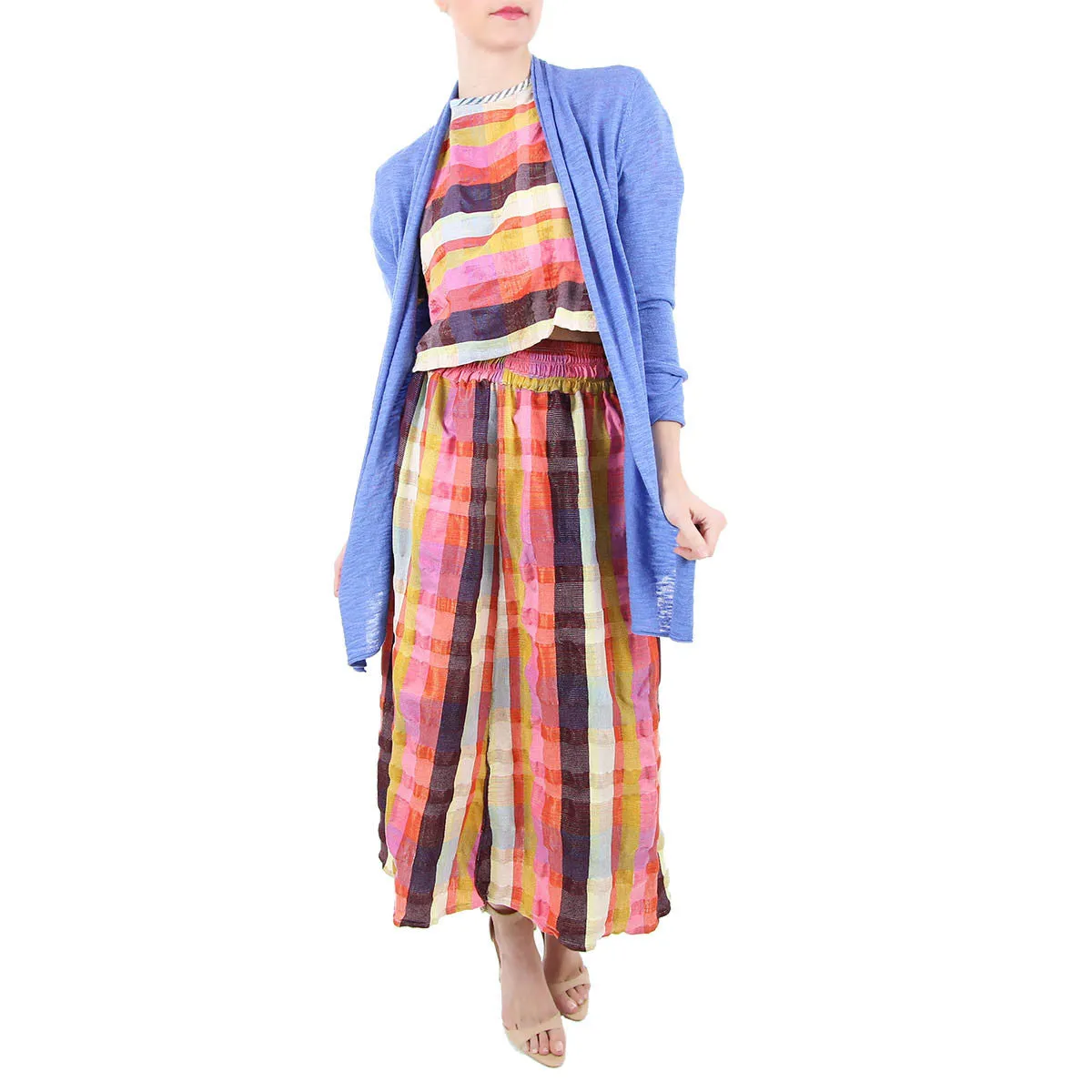 Slub Cardigan - Blue