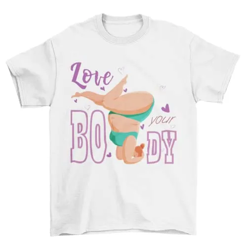 T-shirt - Love Your Body White