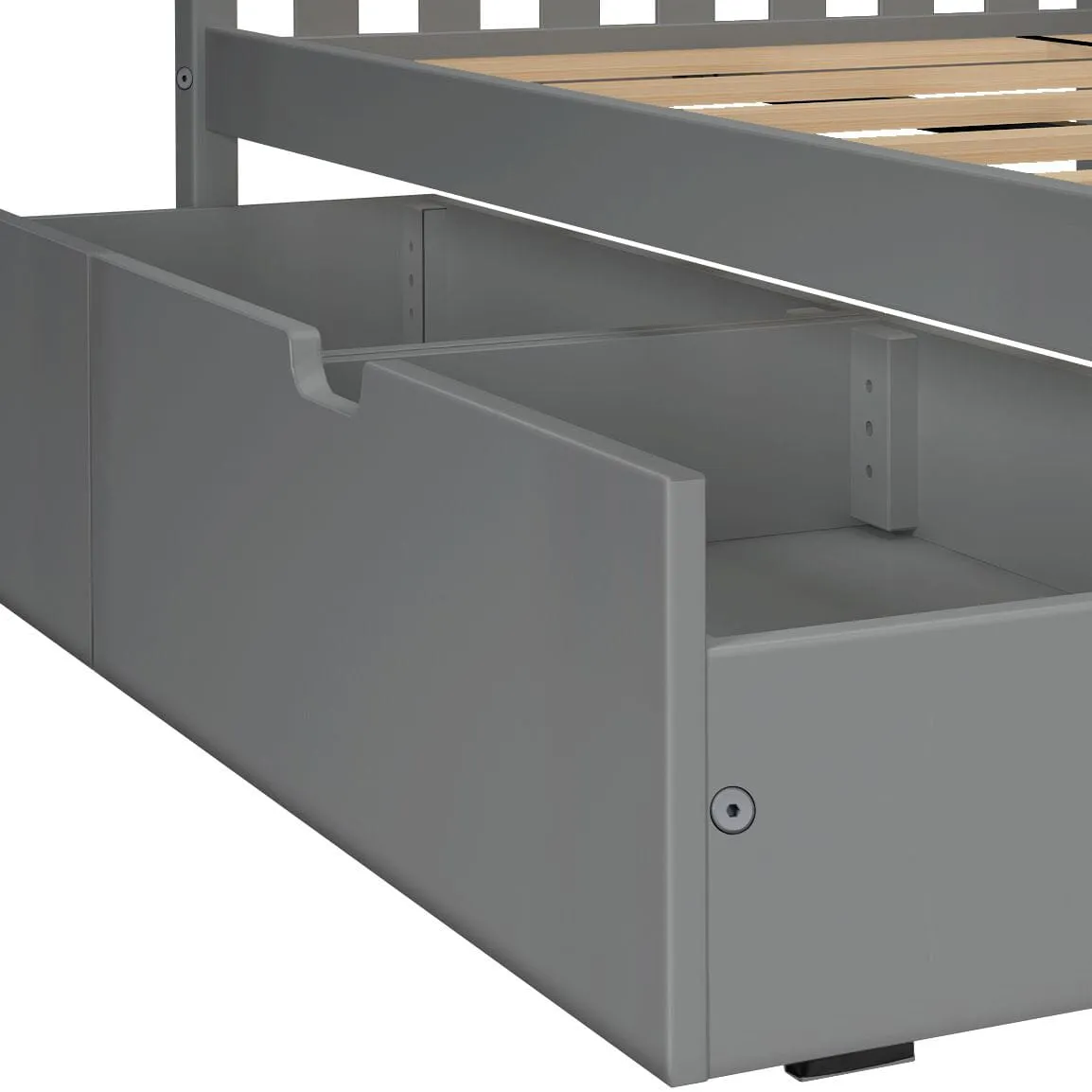 Twin Over Full Bunk Bed With Storage Drawers