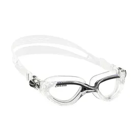 Used Cressi Flash Swimming Goggles, Clear/Black