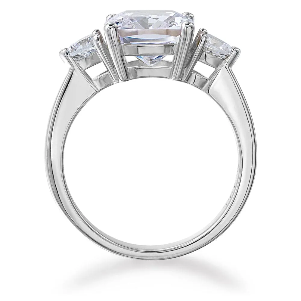 Vintage Cushion Cut Trilogy Ring