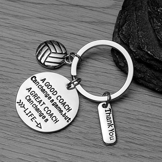 Volleyball Coach Keychain & Card Gift Set