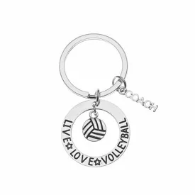 Volleyball Coach Keychain- Live Love Volleyball